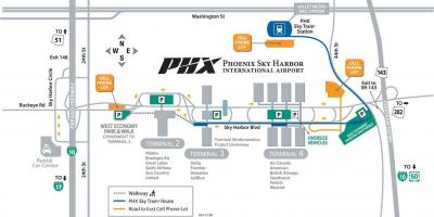 Скай Харбър карта на паркинги летище